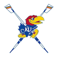 Jayhawk with crossed oars.